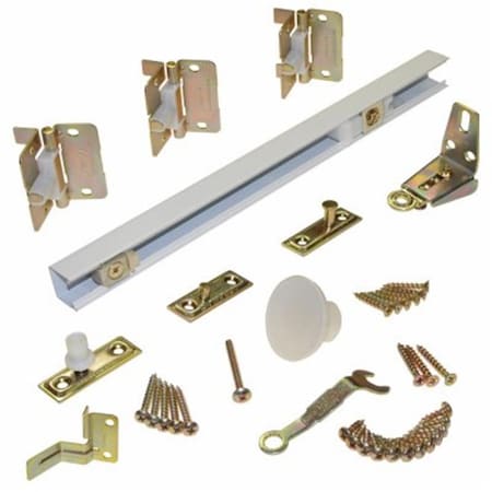 Campo 36 in. White Bi-Fold Door Hardware Set CA2668555